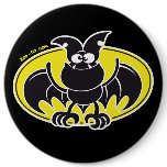 Bad Bat Pinback Button