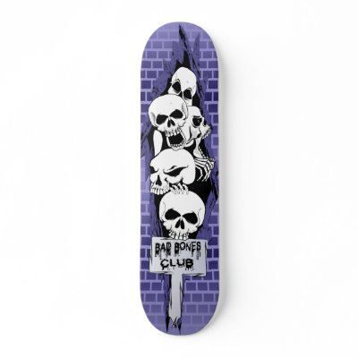 Bad Bones Skate Board Decks by dlreyes41