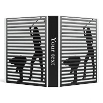 Bad Boy Silhouette Vinyl Binder