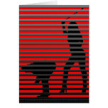 Bad Boy Silhouette Greeting Card