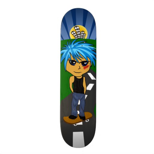 Bad Boy Skater Skateboarding Skateboard Deck Zazzle