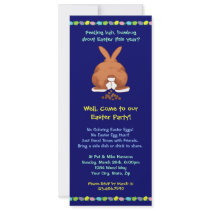 Bad Bunny Easter Party Invites