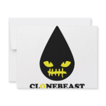 bad clonebeast smile invitations by Topmotives bad clonebeast smile invitations