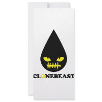 bad clonebeast smile personalized rack card