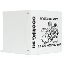 BAD COOK RECIPE VINYL BINDERS