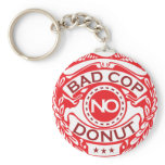 Bad Cop No Donut - Red Key Chain