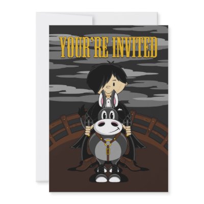 Bad Cowboy Party Invite by markmurphycreative