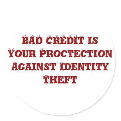 Bad Credit Round Sticker by mdenette