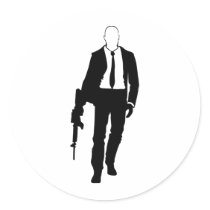 Bad Day At work Round Stickers