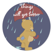 Bad Day Bear Sticker by Customizables Bad Day Bear Sticker