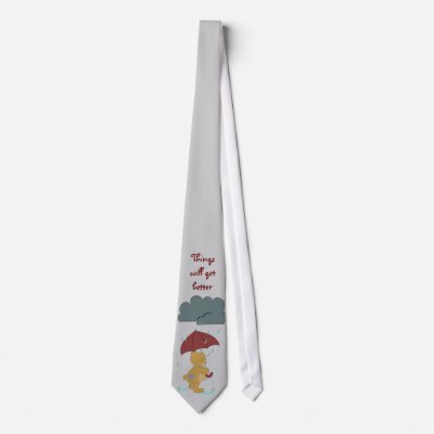 Bad Day Bear Tie by Customizables