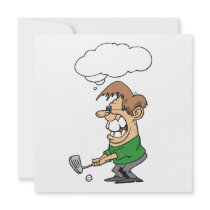 Bad Day Golfer T-shirts and Gifts Invitations