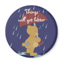 Bad Day Teddybear Magnet by Customizables Bad Day Teddybear Magnet