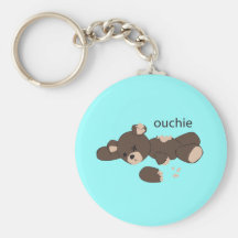 bad day to be a teddy bear keychain