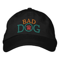 Bad DOG Cap ! embroidered hats by sharonrhea Bad DOG Cap ! embroidered hats