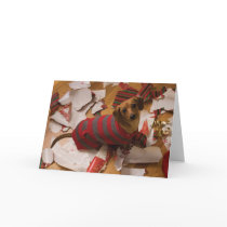 Bad Dog Christmas Card
