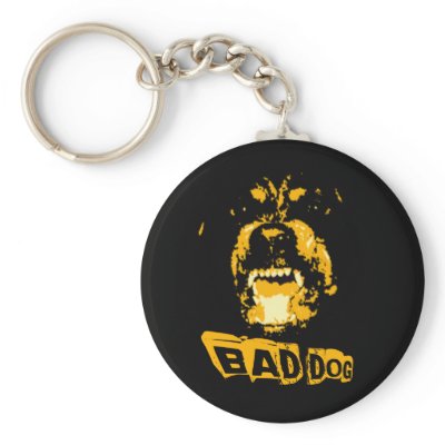 Bad Dog Keychains by GrungeFactory
