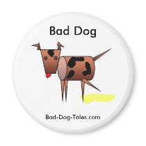 Bad Dog magnetic button
