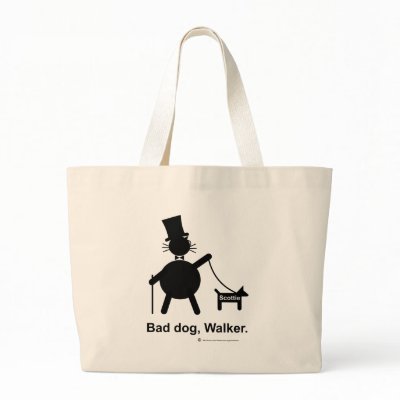 Bad dog walker bag by FOXUXdotCOM