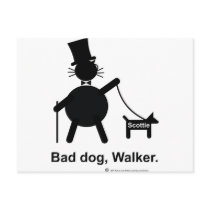 Bad dog walker postcards