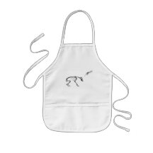 Bad Dog X-Ray Skeleton in Black & White Aprons