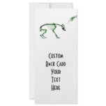 Bad Dog X-ray Skeleton in Green Custom Rack Card