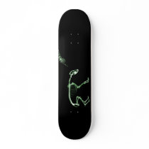 Bad Dog X-ray Skeleton in Green Custom Skateboard