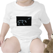Bad Dog Xray Skeleton Black Blue Shirts