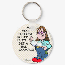 Bad Example keychains