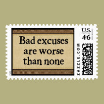 Bad Excuses: Postage Stamps stamps