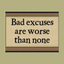 Bad Excuses: Postcards postcards