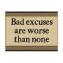 Bad Excuses: Postcards