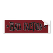 Bad Faction Logo Bumper Stickers