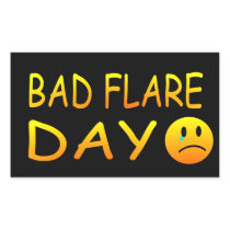 Bad Flare Day/ Good  Day Rectangular Sticker