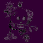 Bad Girl Mexican Skulls, Flowers and Butterflies