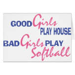 Bad Girls Play Softball Card