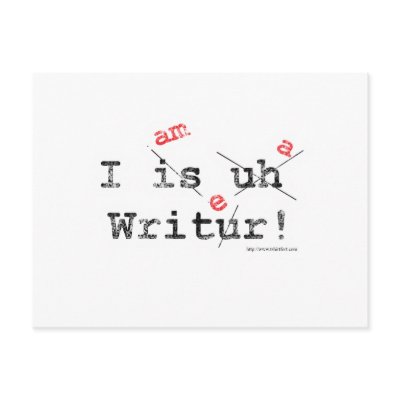 Bad Grammer Post Card by Writersfort