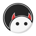 Bad Habit round magnet magnet