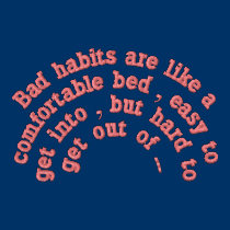 Bad habits... embroidered shirts by randymedlin Bad habits... embroidered shirts