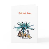 Bad Hair Day Barnacle HairDo Cartoon cards by zooogle Bad Hair Day Barnacle HairDo Cartoon cards