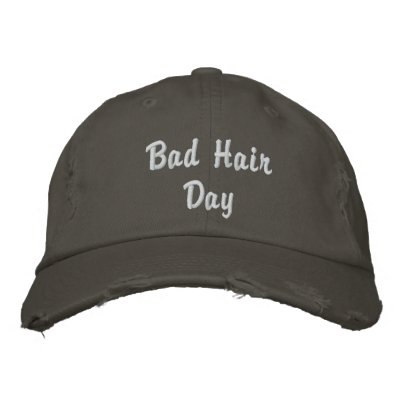 Bad Hair Day Hat Embroidered Hat Bad Hair Day Hat Embroidered Hat