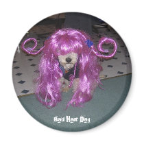 Bad Hair Day magnets by musespeak Bad Hair Day magnets