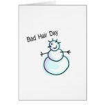 Bad Hair Day Snowman Cards