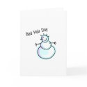 Bad Hair Day Snowman cards