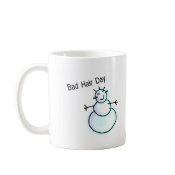 Bad Hair Day Snowman mug