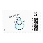 Bad Hair Day Snowman Stamp