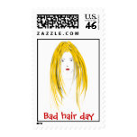 Bad hair day stamp