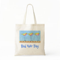 Bad Hair Day Tote Canvas Bags