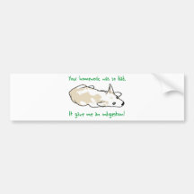 Bad Homework Bumper Sticker