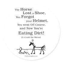 Bad Horse Day stickers by PaintingPony Bad Horse Day stickers